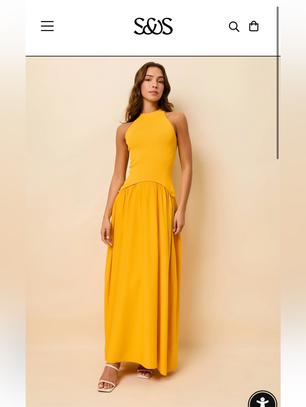 NWT SOLID & STRIPED The Isola Dress in Pineapple